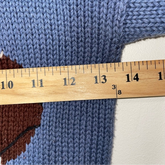 Neiman Marcus Boys Football Knit Sweater Blue Red Size Boys M 4/5 - Picture 6 of 10